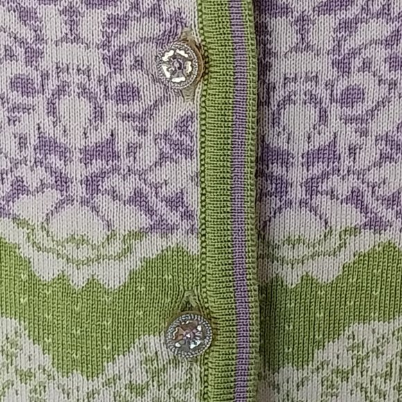 Oleana of Norway Vintage Silk and Merino Wool Blend Cardigan - Picture 4 of 8